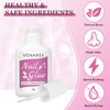 Venares Nail Tips Set with Glue, 500 Pieces Artificial Nails