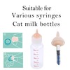 Doggiema Silicone Feeding Nipples and Syringe for Newborn Kittens, Puppies,