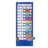 Amzoya Daily Schedule Pocket Chart. Kids Chart with 15 Dry-Eraser