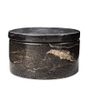 Marble Salt Box Salt Cellar with Lid 4 FL OZ