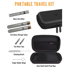 SafeDelux Storage Bag Set with Waterproof Zipper, Carbon Lining Storage Bag Lockable Organizer Case Set Great for Travel (Black)