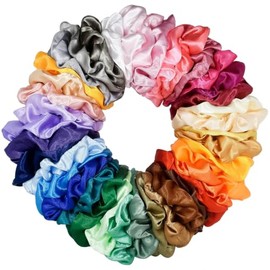 Scrunchies Para Cabello, Donas Para Cabello Mujer, 40 Piezas De Scrunchies De Satén, Scrunchies Para Cabello De Diferentes Colores, Accesorio Para El 