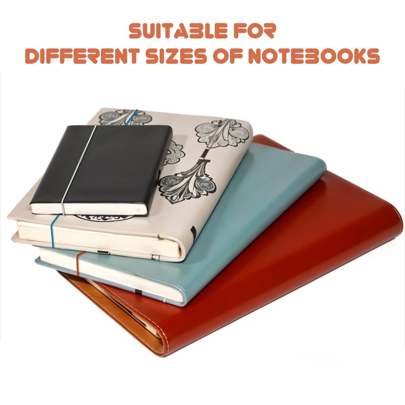 XLIUAX 13pcs Elastic Bands for Notebook, Travelers Notebook Spring Bands