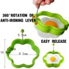 Pack of 4 Fried Egg Moulds, Food Safe, Non-Stick Coating,