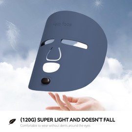 Led Face Mask Light Therapy, Near infrared Red Light Therapy for Face, Wireless Light Therapy Mask, 4 Colors Mask for Skin Rejuvenation SPA Skincare Device