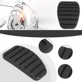 Rubber Pedal Pad Car Clutch Cover Rubber Pedal Cover Fit for Clio Scenic Laguna Kango Escape Modus Trafic Twingo 1996 1997 1998 1999 2000 2001 2002 200 Clio 2 Clutch Pedal