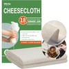 Olicity Cheese Cloths, Grade 100, 18 Sq Feet, Reusable Cheese