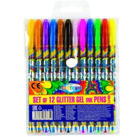 Glitter Gel Pen Set of 12 Colours