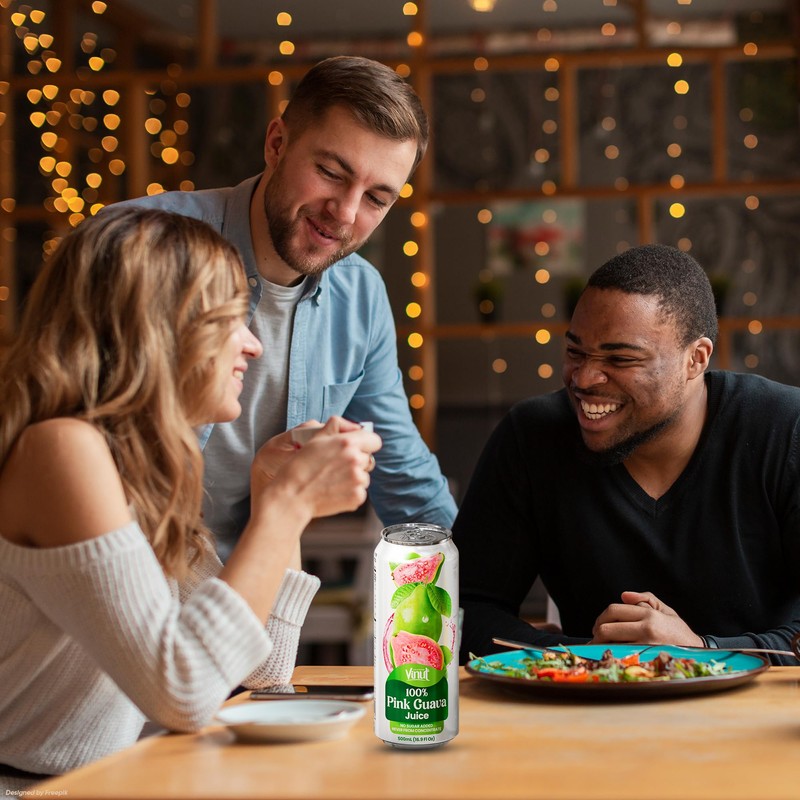 VINUT 100% Pink Guava Juice, No Added Sugar, Not From