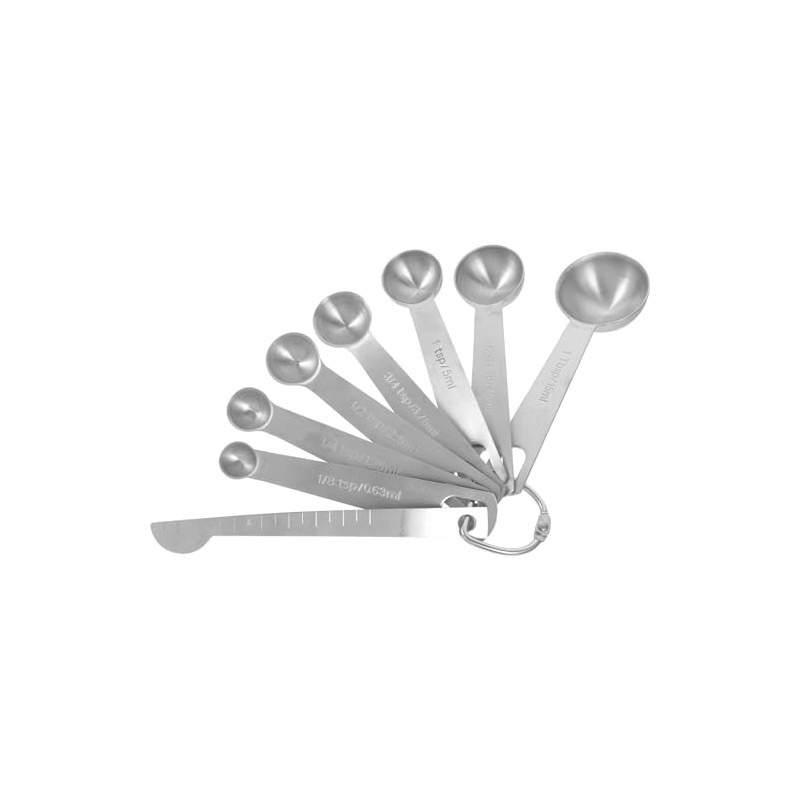 Kichvoe 8piezas Kit De Cucharas Medidoras De Cucharilla Acero Inoxidable