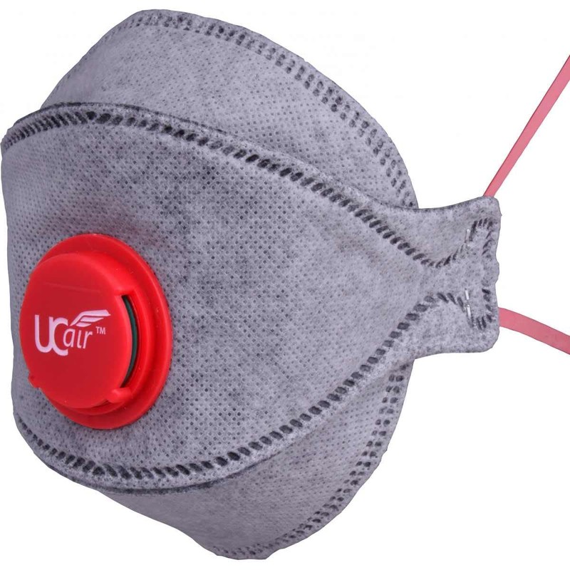 RESP, UCFX3-P3VC, FOLD Flat MASK with Valve & Carbon, FFP3,