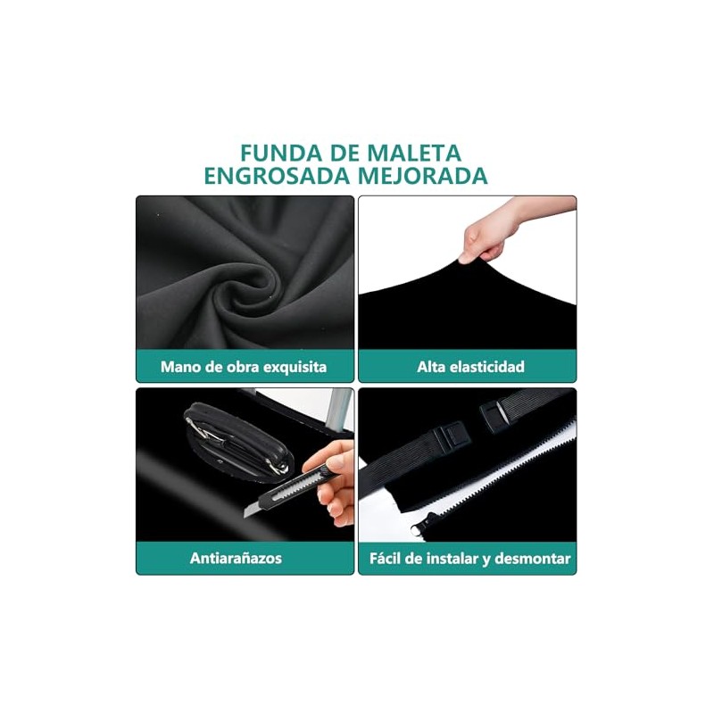 Funda para maletas de viaje,Cubre Protectora de Equipaje,Lavable y resistente