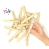 BMC LONDON 24pcs Traditional Wooden Dolly Pegs Washing Lines Laundry