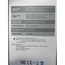 Berrcom JXB-178 Digital Non-Contact Infrared Forehead Thermometer Adults - Kids