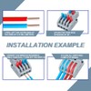 Innfeeltech 10 Pcs Connecting Terminal, SPL-42 Connection Clamp, with 2