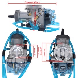 YJGZSVK PWK40 Carburetor For Yamaha YFZ350 YZ250 Honda CR500R TRX250R CR250 ATC250R Suzuki Quadzilla Quadracer 500 LT500R Throttle Cable