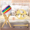 Gemscream 3 Pcs Acrylic Golf Ball Display Holder Tripod Golf