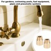 2pcs Brass G1/2 Male to Female, 0.79 Inch Shower Head