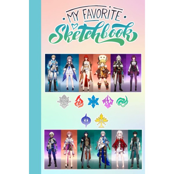 Honkai Sketch Book for Fan Teen Men Women: Honkai Notebook