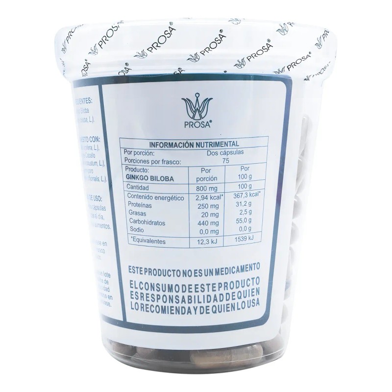 Ginkgo Biloba Ginkgo Prosa 150 Caps Sabor Sin Sabor