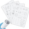 Double-Sided Printed 1.5MM Silicone Tiny Tattoo Practice Skins – Durable