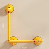 Non-perforated suction bathroom safety handle E-1 (53cm*62cm) (color)