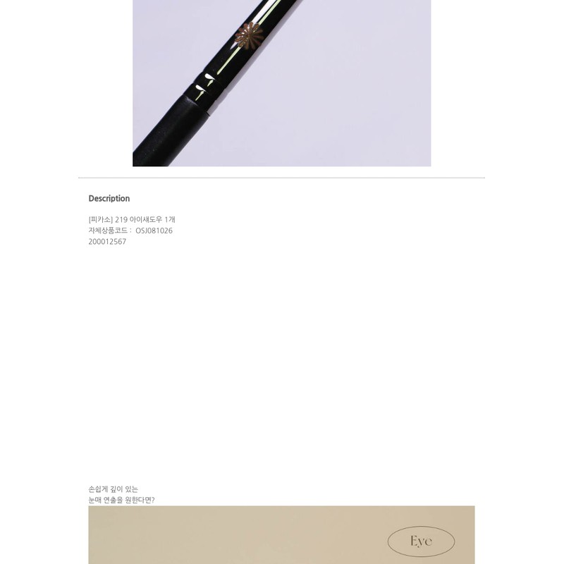 PICCASSO Picasso Eyeshadow Blending Brush Point Makeup 219, 1 piece