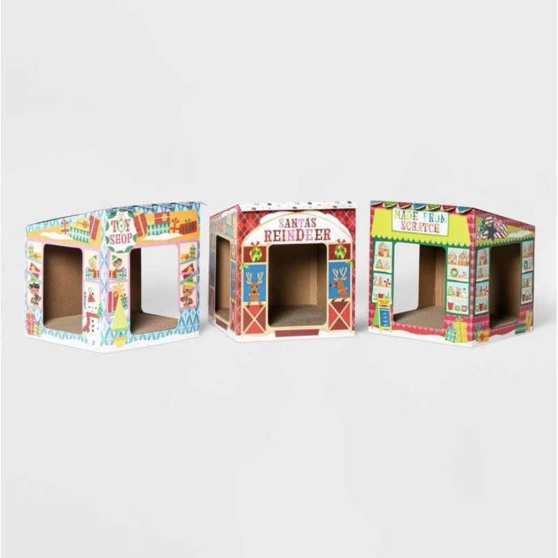 Wondershop holiday village cat scratchers 3 count