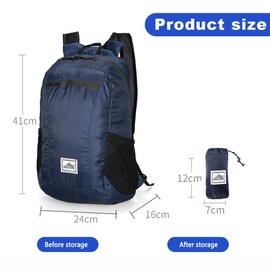 JOCXZI backpack,rucksack,travel backpack,hiking backpack,rucksack for men,backpack mens,camping backpack,back pack,Waterproof Outdoor Backpack Large Capacity Travel Sports Backpack, Dark Blue (20L)