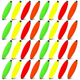 YOTO Peg Floats for Catfish Crappie,Foam Cigar Slip Fishing Corks Bobbers for Santee Rig