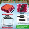 58x43 Inches 12v Heated Car Blanket Plug In, Red White,