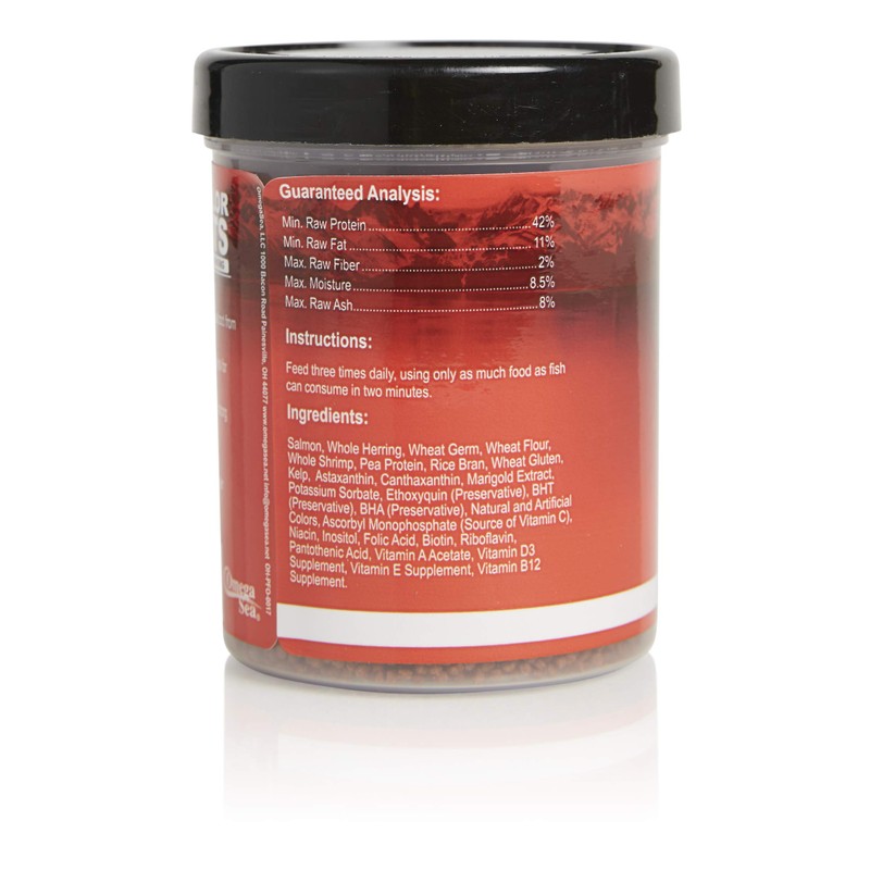 Omega One Super Color Sinking Pellets, 2mm Pellets