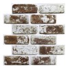 Commomy 10 Pcs Faux Brick Wall Panels - Small Size