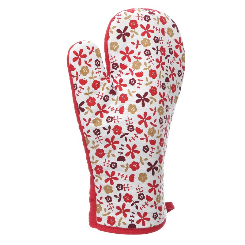 Premier Housewares Daisy Single Oven Glove - Red
