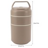 Stainless Steel Insulated Food Jar Double Layer 620ml Capacity Leak