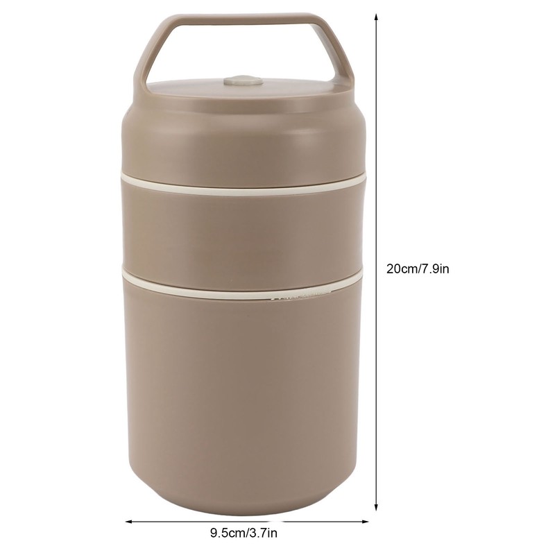 Stainless Steel Insulated Food Jar Double Layer 620ml Capacity Leak