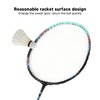 2PCS Badminton Rackets Iron Alloy Frame Integrated Shuttlecock Racquets for