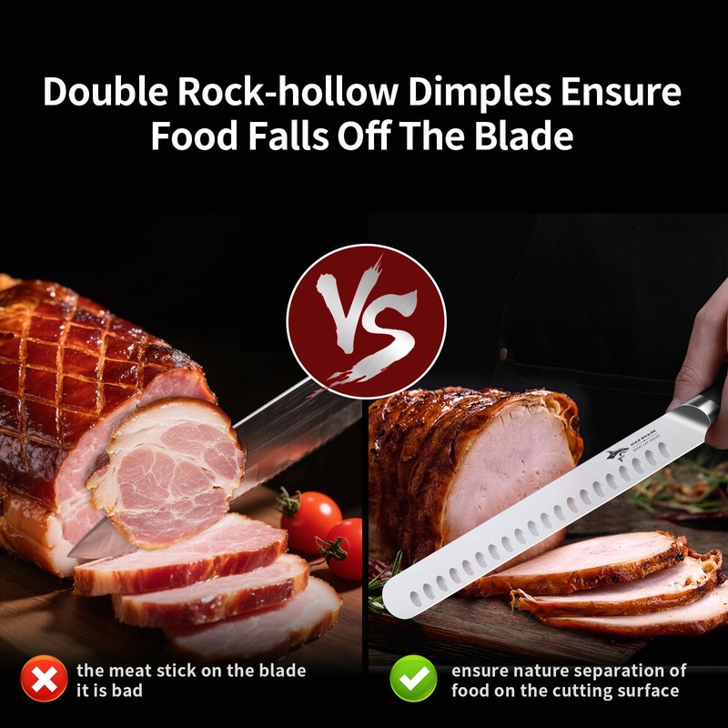 MAD SHARK Brisket Slicing Knife, 10 inch BBQ Knife Razor