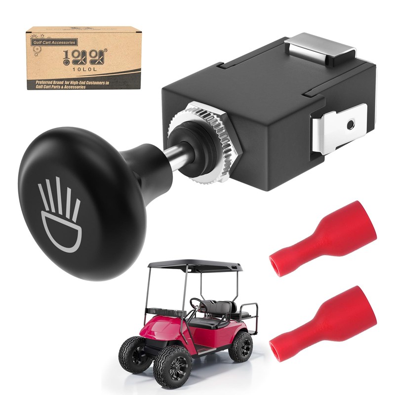 10L0L Universal Golf Cart Light Switch, Push Pull Headlight Switch