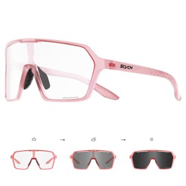 SCVCN Photochromic Cycling Glasses for Men and Women, Clear Sports Sunglasses, Cycling, MTB, Cycling Glasses, Running, Volleyball, Tennis, Driving, Fishing, Softball, Mountaineering, Golf, Hiking 06