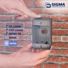 SIGMA ENGINEERED SOLUTIONS Metal Electrical Outlet Box, Weatherproof, Easy Mount