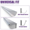 Mxclimate 5" Gutter Guard, 48FT Stainless Steel Micro-Mesh Gutter Cover