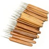 BLUPLE 3Pcs/Set(1Hook,2Hook,3Hook) Bamboo Dreadlock Crochet Hook Dreadlocks Crochet Needle with