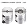 sourcing map Motor Shaft 5 mm to 12 mm Spiral