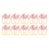 100Pcs Paper Clips Cute French Fries Shape Electroplating Process Lightweight