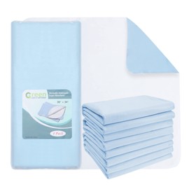 4 Pack Incontinence Bed Pad Waterproof Underpads Washable Reusable Pet Training Soft Adult Senior, 30" x 34"
