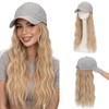 Hat Wig for Women, Wig Cap with Hair Attached,Quick-drying Baseball