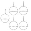 5pcs Hanging Planter Holder Rust Proof Decorative Metal Hanging Flower
