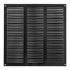 300x300mm / 12x12 inch Black Metal Ventilation Grille with Flyscreen