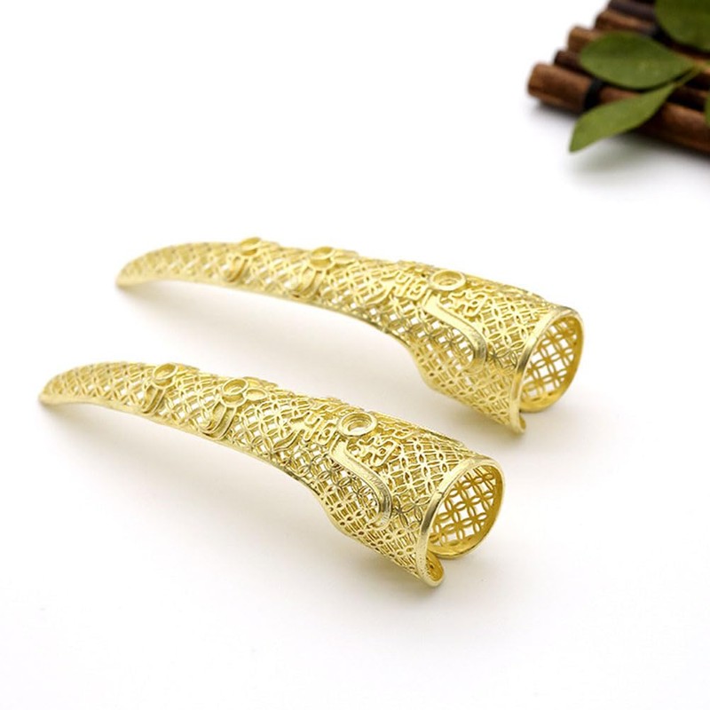 KOMBIUDA 2pcs Nail Set Halloween Cosplay Accessories Nail Ring Tip